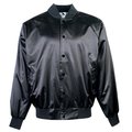 Augusta Medical Systems Llc Augusta 3600A Satin Baseball Jacket-Solid Trim; Black - Medium 3600A_Black_M